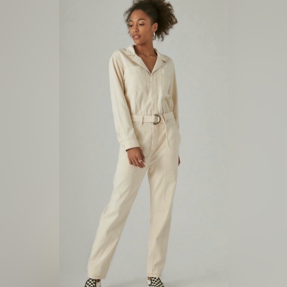 Lucky Brand Beige Jumpsuit